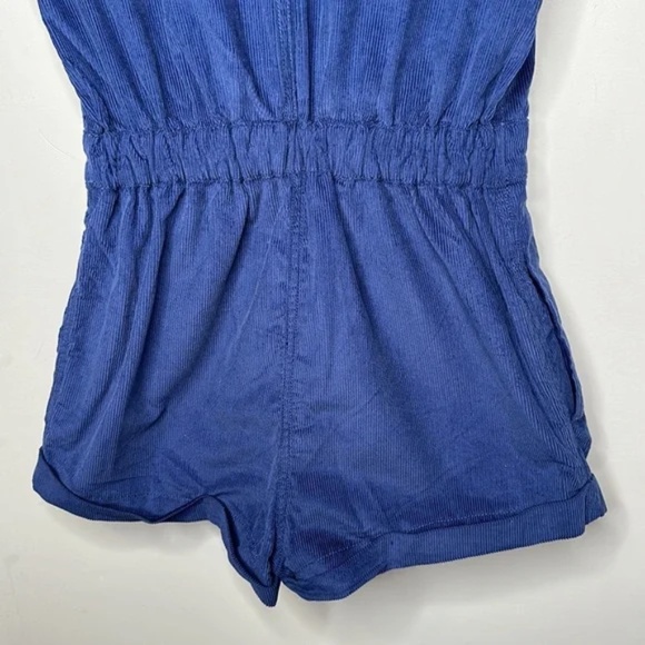 Urban Outfitters Knock Out Blue Quinn Shortie Corduroy Romper - Picture 15 of 16